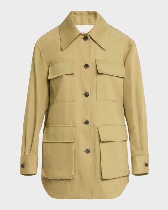Cotton-Linen Cargo Jacket